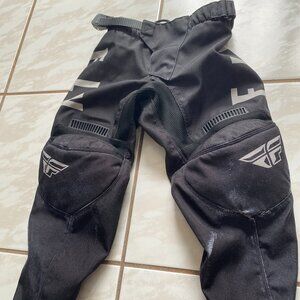 Fly Racing Kids boy bmx/motocross pants size 20 Black